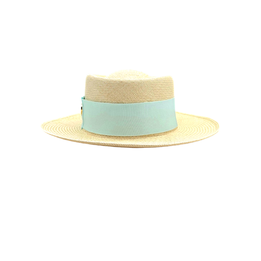 SKY Gambler Panama hat - luxury styling with Miami millinery branding and authentic Montecristi heritage