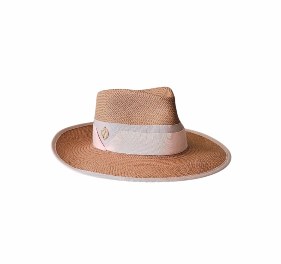 EVIE Panama hat - side view of wide-brim silhouette
