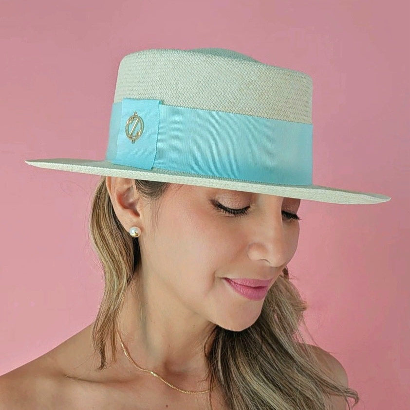 SKY Gambler Panama hat - sophisticated side profile showcasing handwoven Montecristi craftsmanship and Gambler silhouette