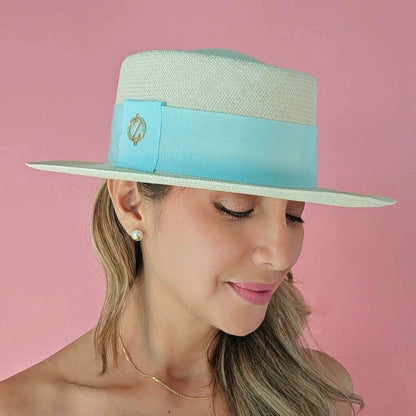SKY Gambler Panama hat - sophisticated side profile showcasing handwoven Montecristi craftsmanship and Gambler silhouette