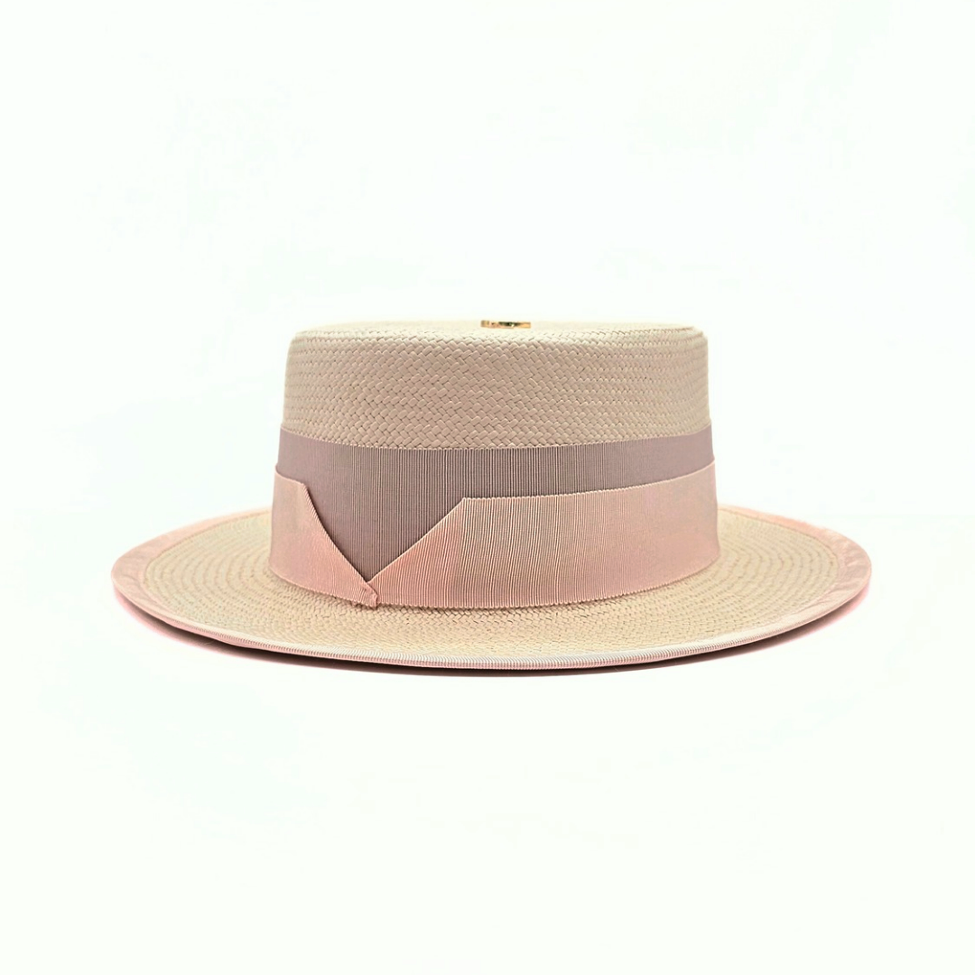 Rose boater hat 