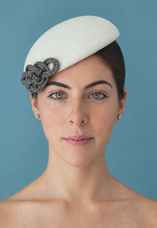 Zoe percher hat front view