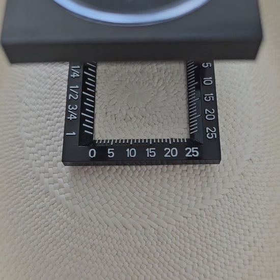 Close up of the crown's Rosette/Plantilla